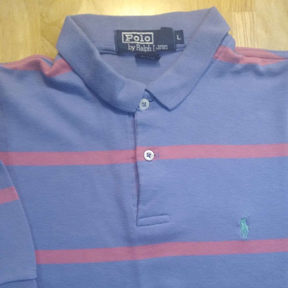 Vintage 90s Polo Ralph Lauren Colorful Striped Polo Shirt